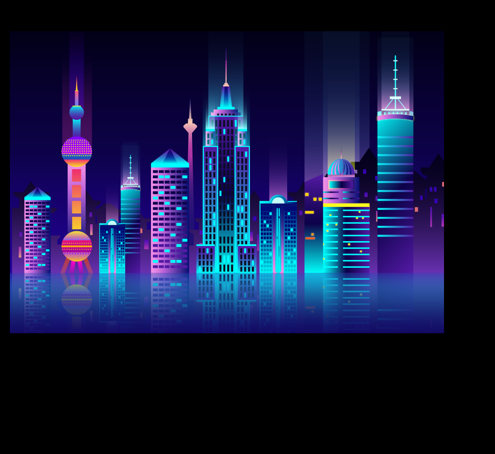 北京城市建筑剪影插画线稿平面海报素材