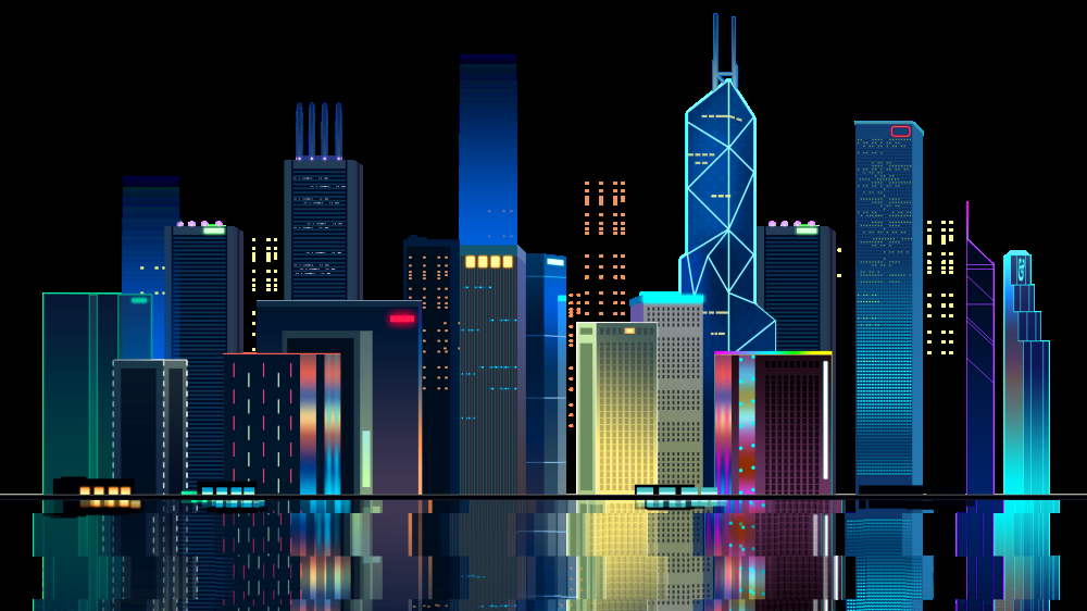 城市剪影PNG免抠元素 (140)