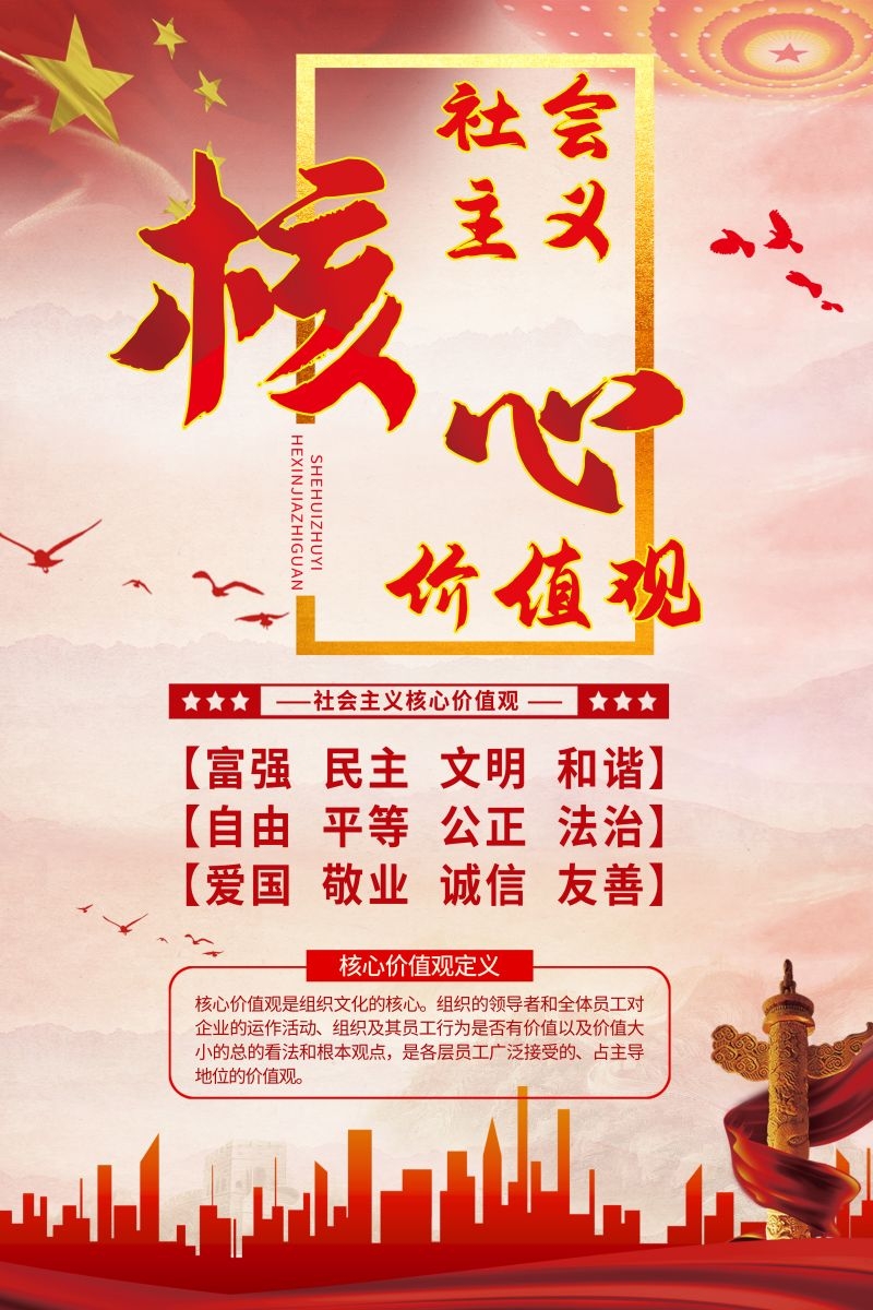 社会主义核心价值观宣传海报展板 (28)