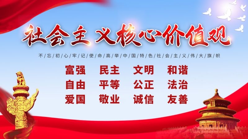 社会主义核心价值观宣传海报展板