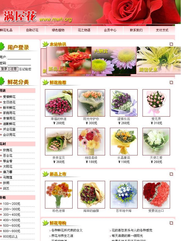 中文模板 网页模板图片