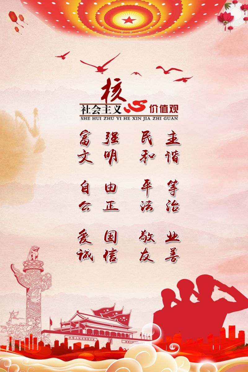 社会主义核心价值观宣传海报展板 (5)