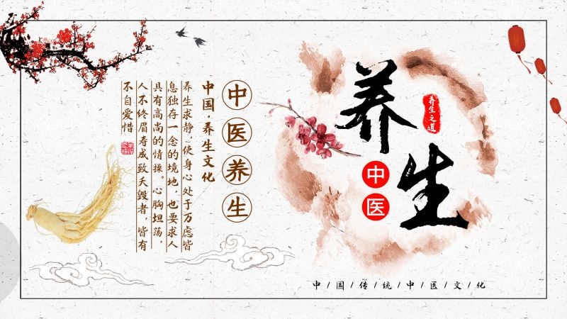 中医养生传统文化健康中国风宣传海报展板