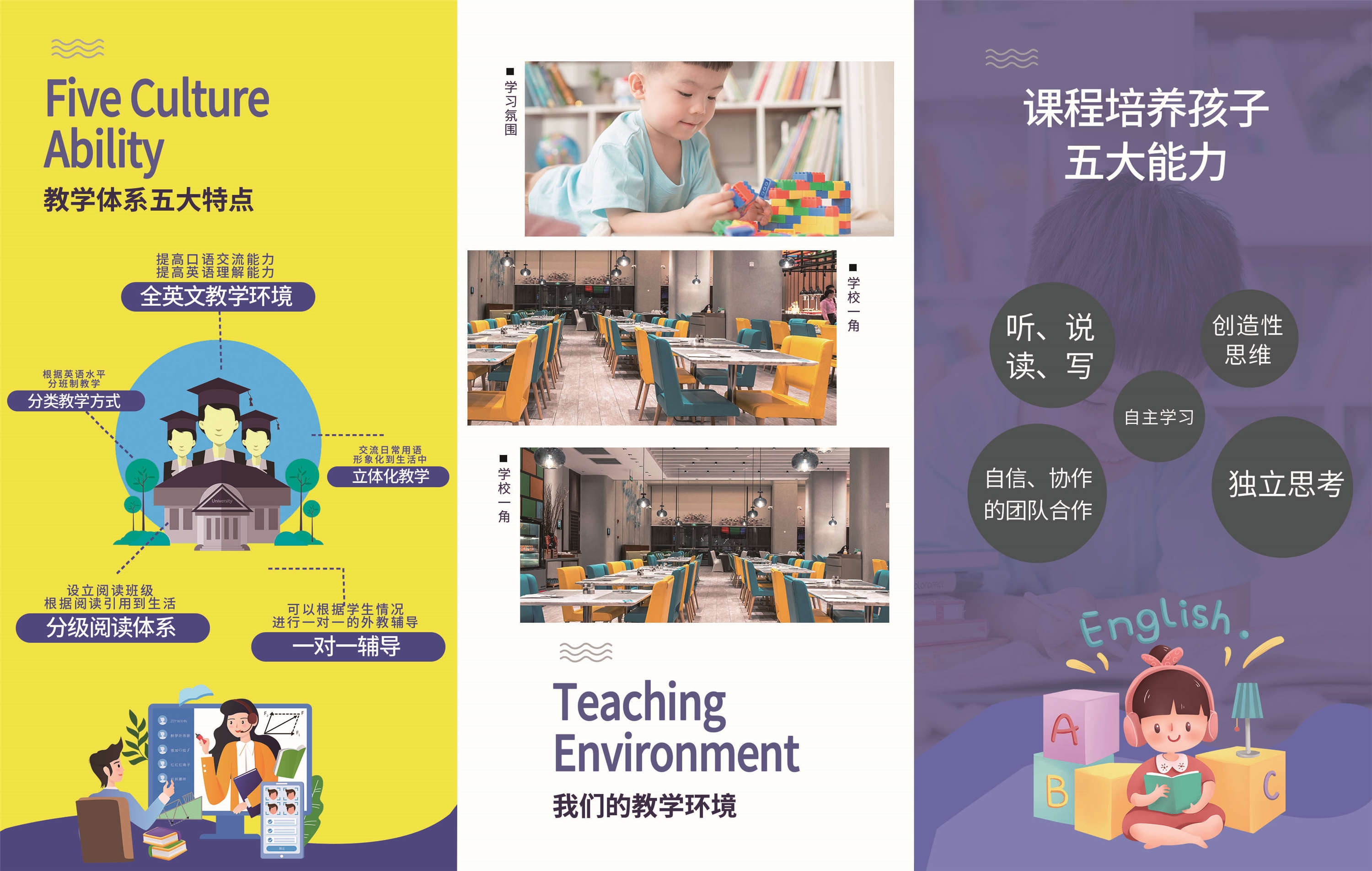 幼儿园中小学大学教师理念学院招生简章三折页63