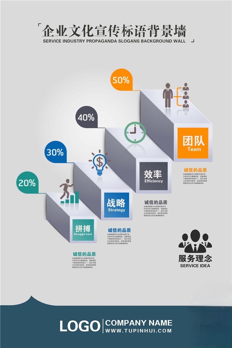 企业文化公司宣传标语公司宣传海报9