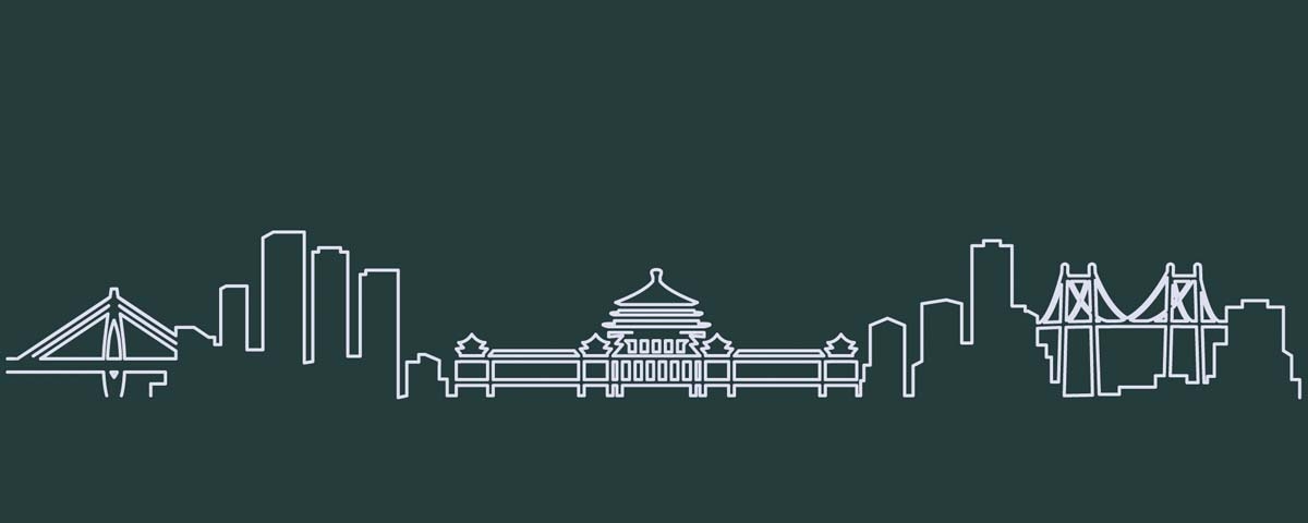 重庆城市建筑剪影插画线稿平面海报素材
