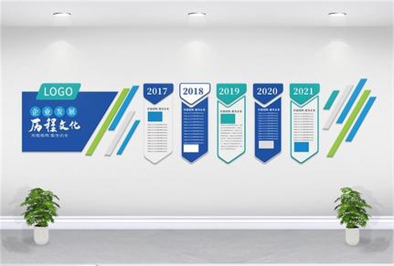 企业文化形象墙模板公司历程创意宣传栏设计cdr展板素材13