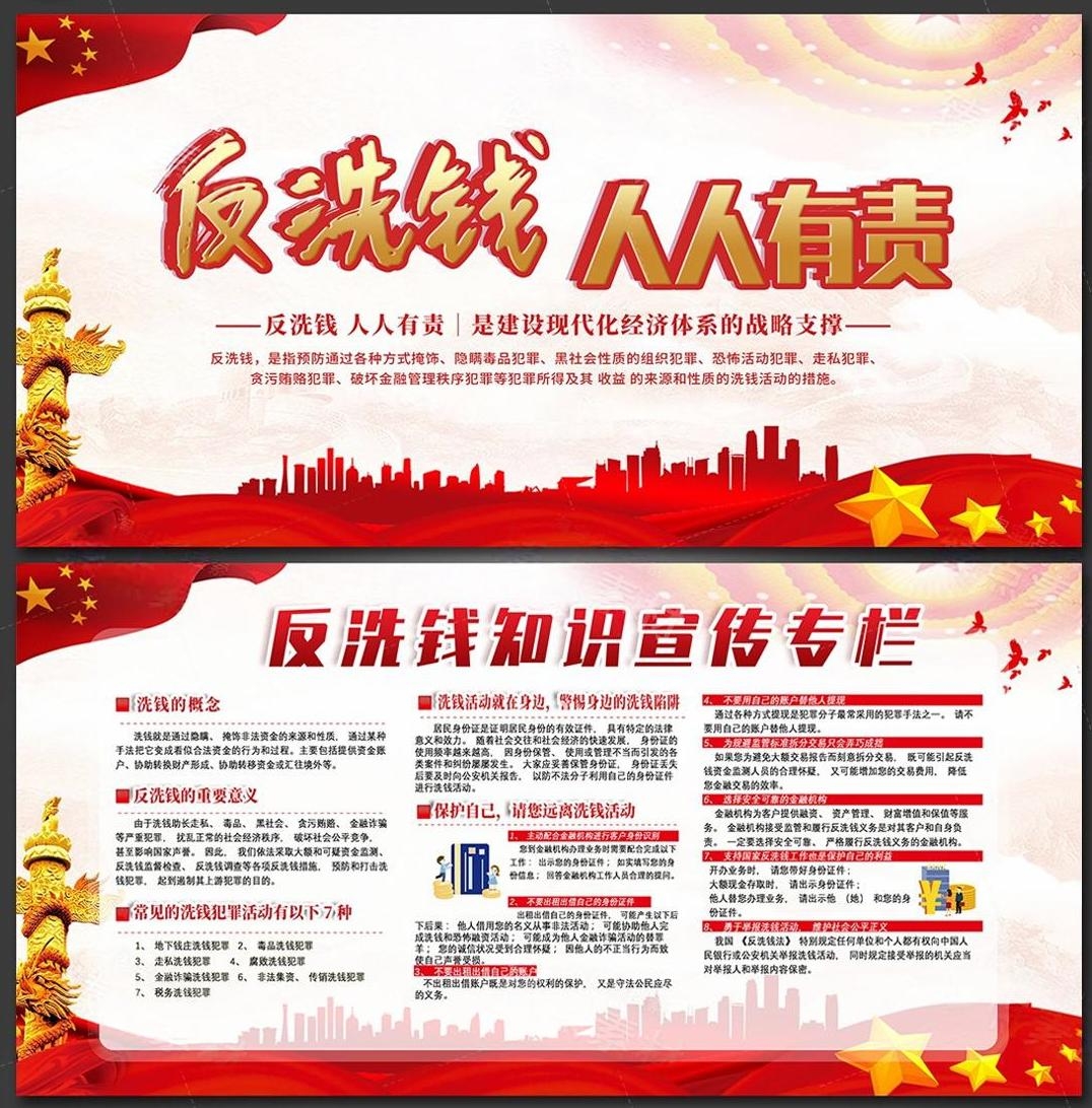 反洗钱防范知识宣传展板宣传栏 (11)