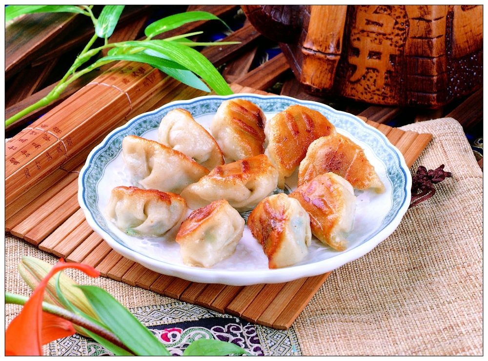 生煎锅贴高清图片喷绘打印合成素材