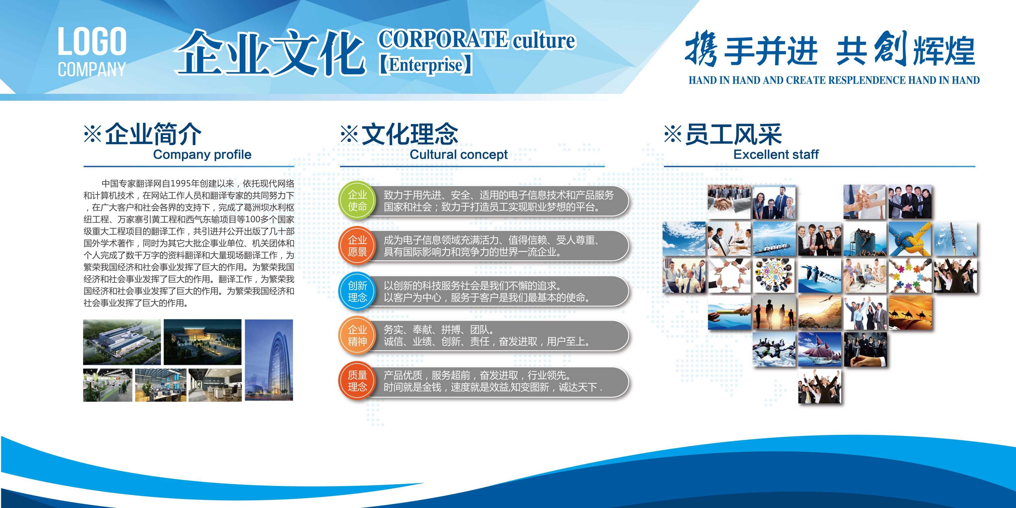 企业文化形象墙模板公司历程创意宣传栏喷绘设计AI展板素材5