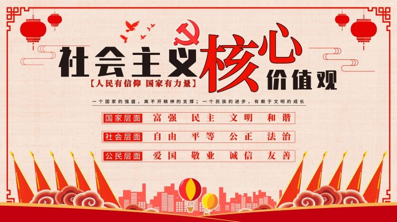 社会主义核心价值观宣传海报展板 (22)