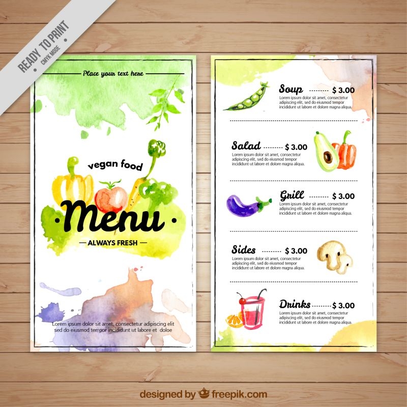 酒店西餐厅菜单酒水单价目表菜谱模板41