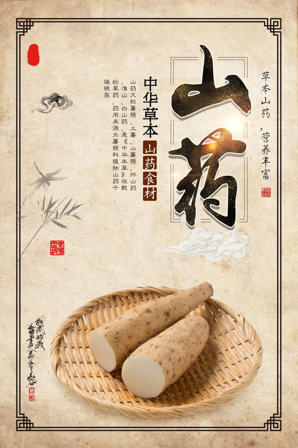 中药养生保健针灸理疗医院药房中医文化宣传挂画海报展板素材 (58)