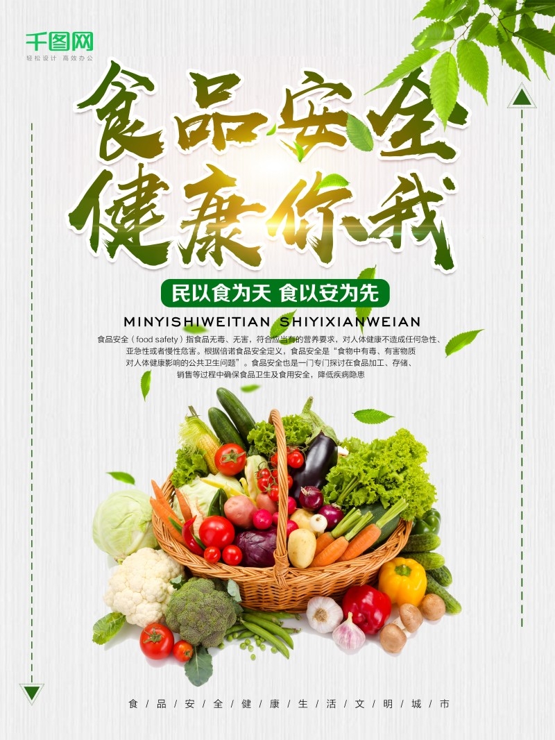 食品安全知识宣传海报19