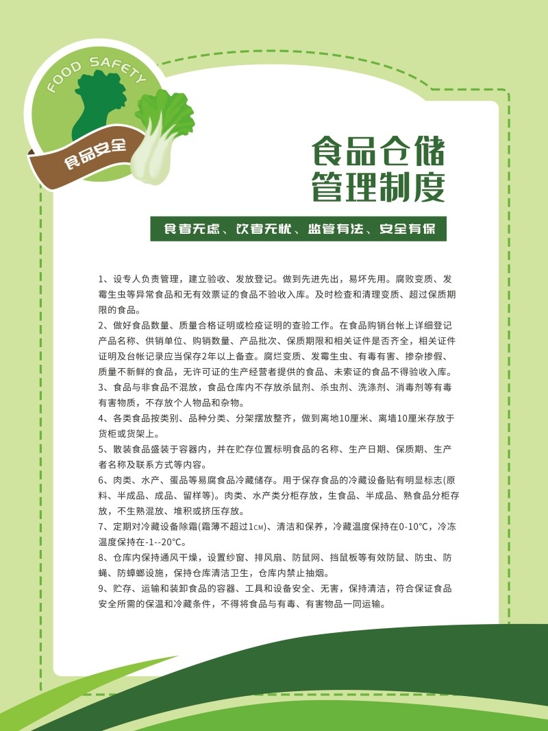 食品安全知识宣传海报17