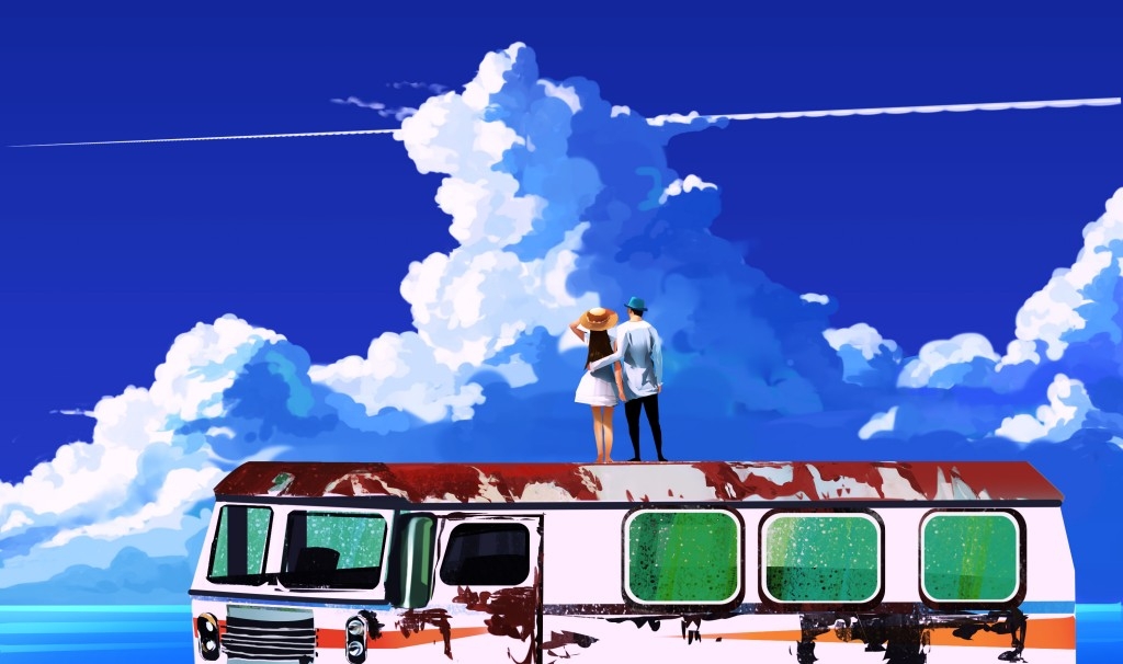 情人节情侣插画 (17)