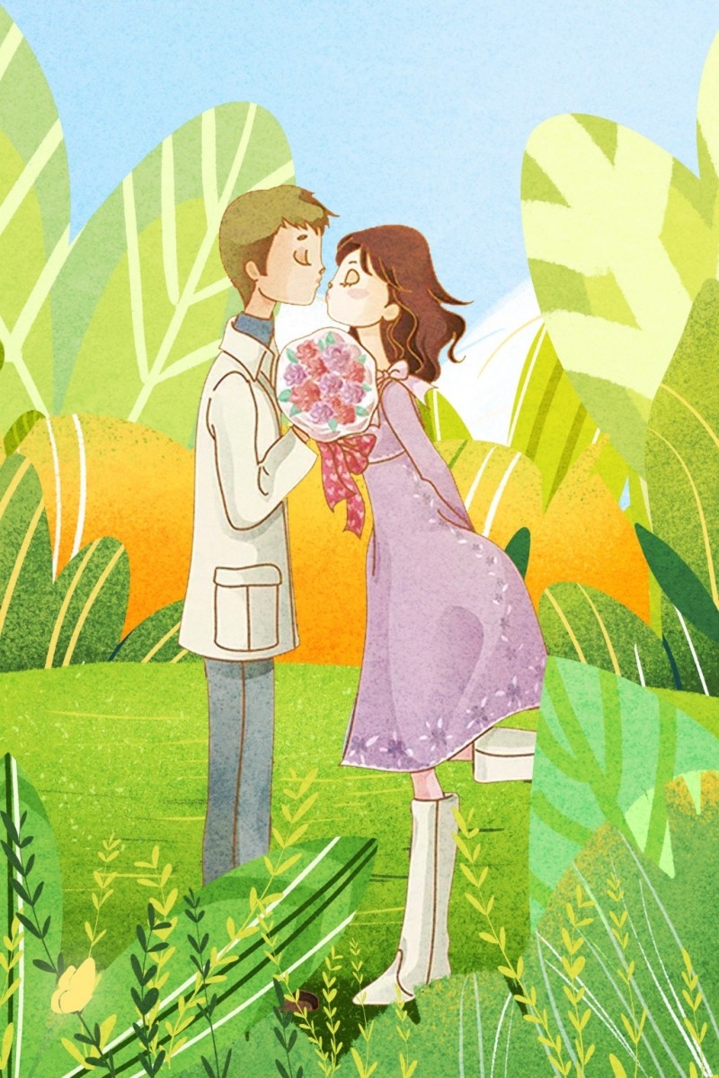 情人节情侣插画 (177)