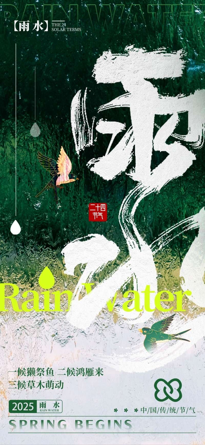 雨水节气海报 (11)