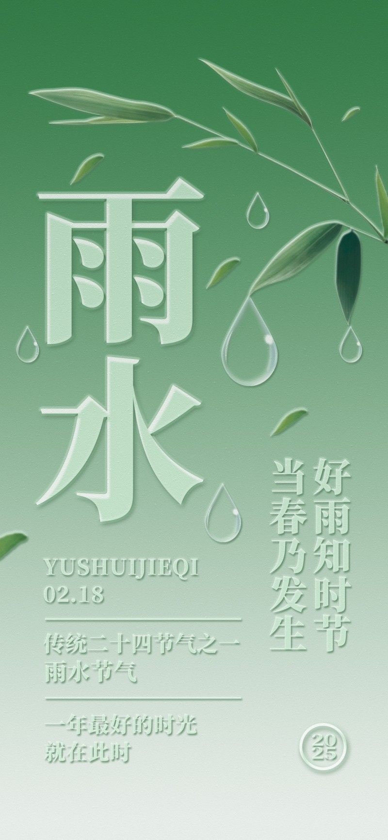 雨水节气海报 (63)