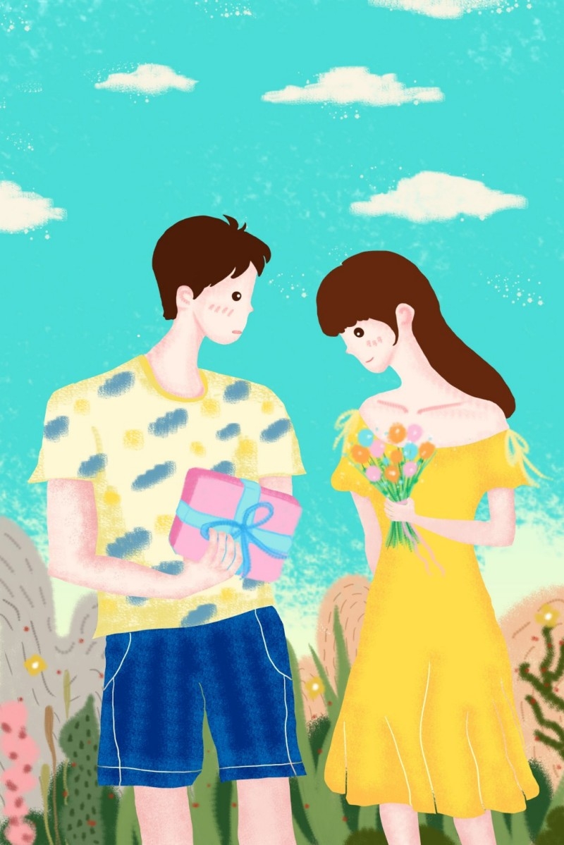情人节情侣插画 (155)