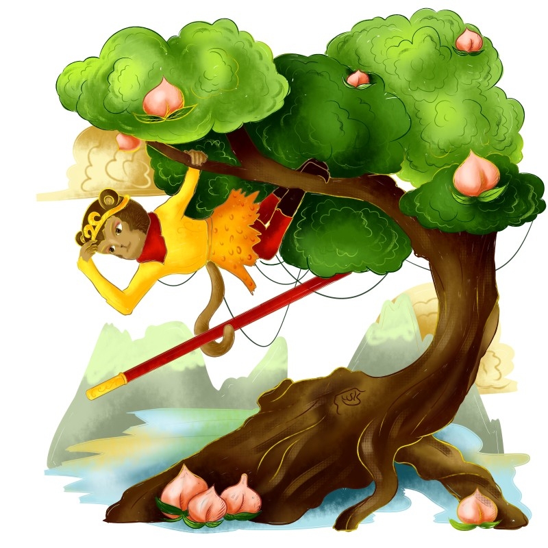 卡通西游记人物插画 (100)