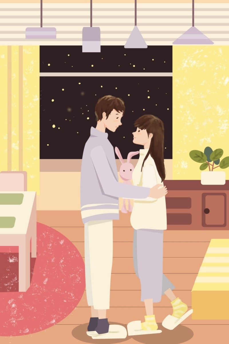 情人节情侣插画 (158)