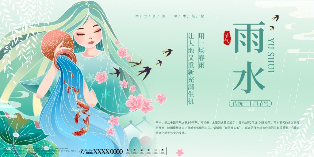 雨水节气展板 (1)