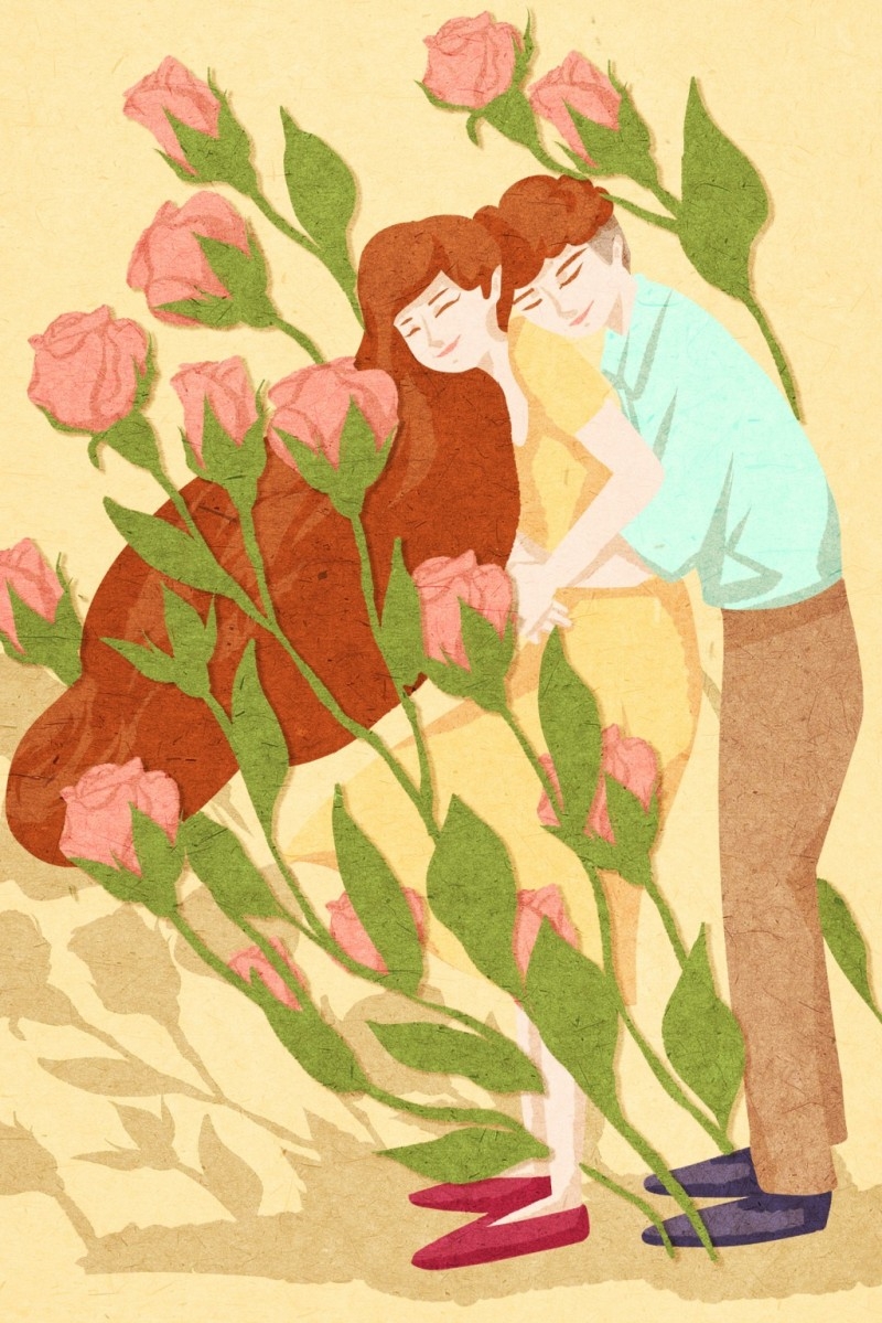 情人节情侣插画 (132)