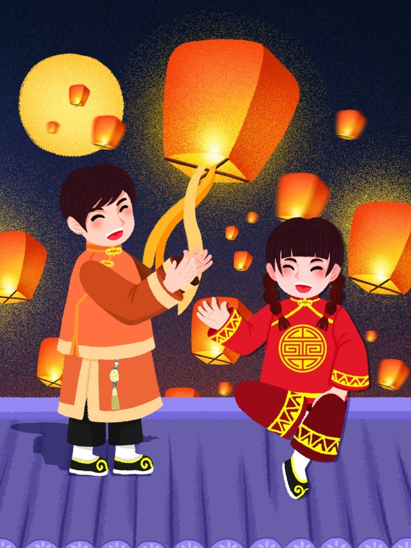 元宵节插画 (110)