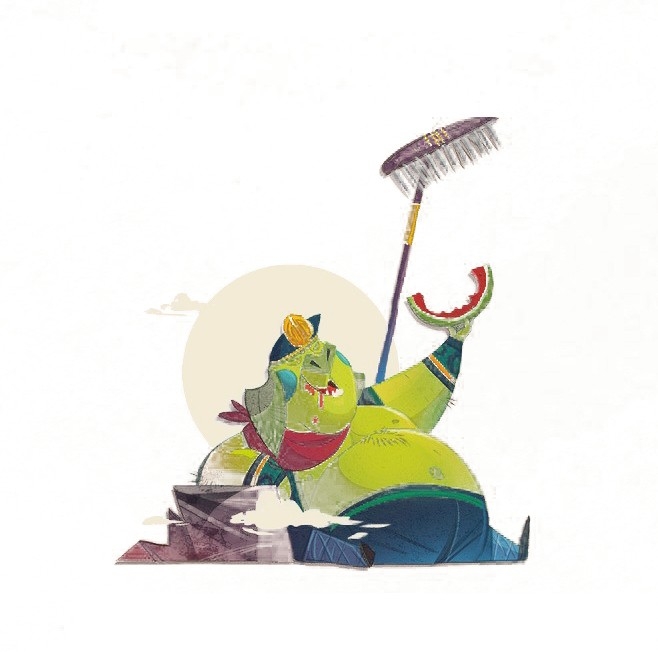 卡通西游记插画人物免抠素材 (40)