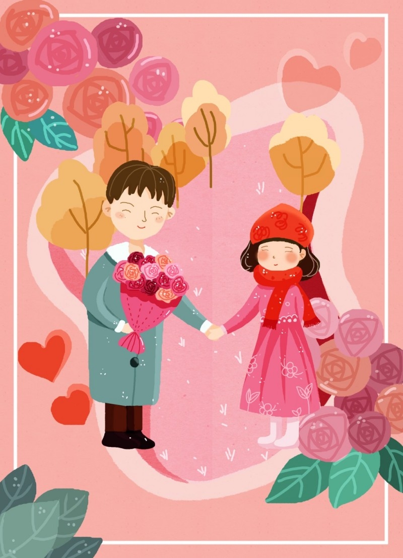 情人节情侣插画 (78)