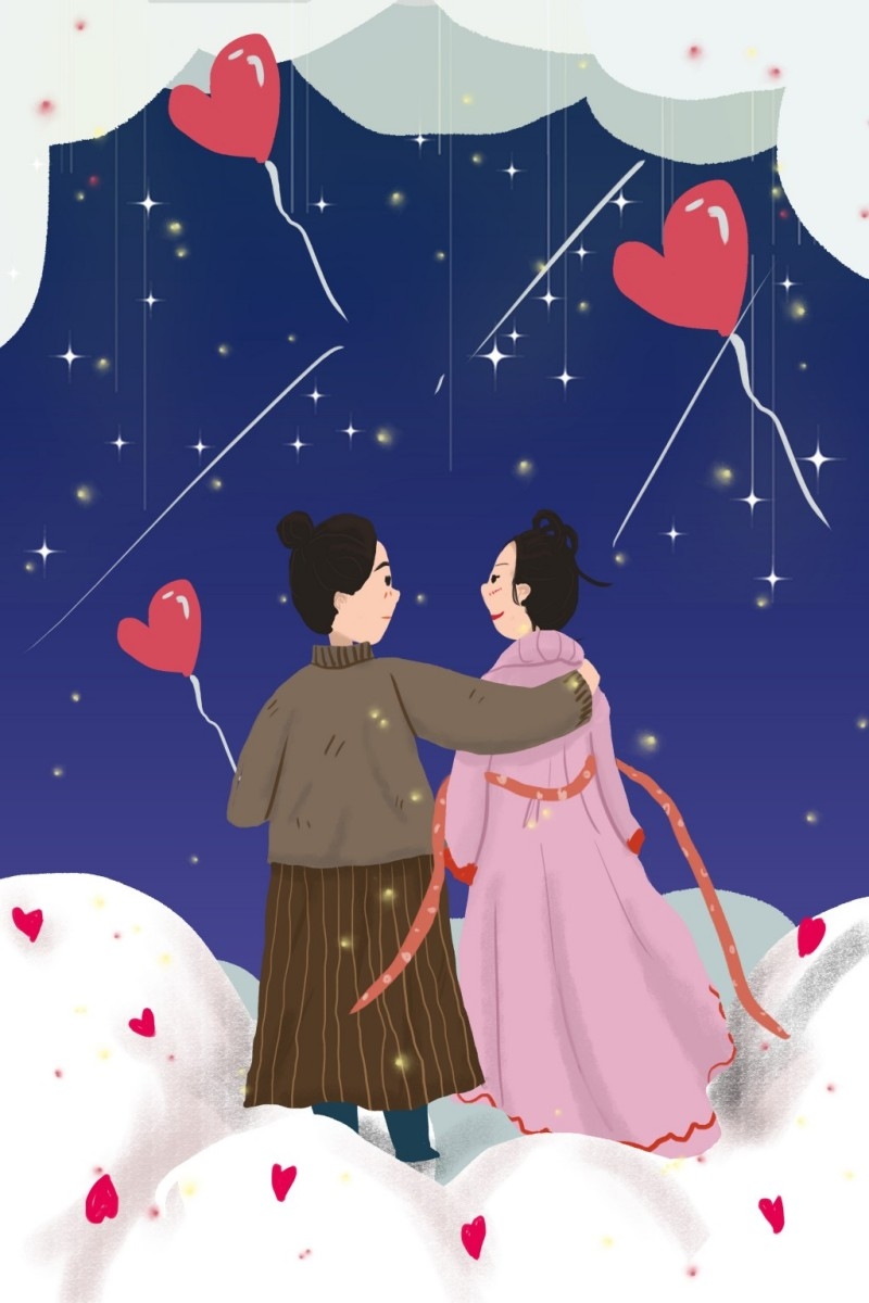 情人节情侣插画 (134)