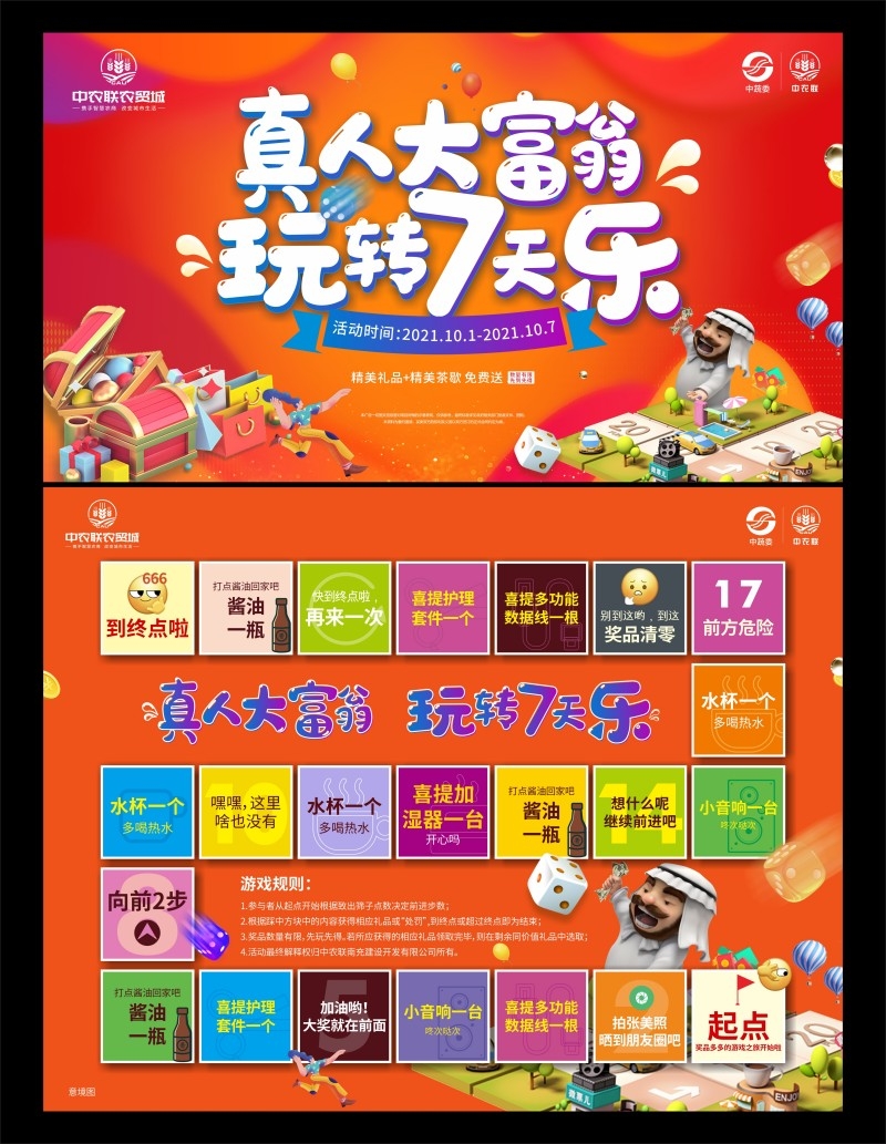 房地产商场营销游戏大富翁地贴素材模板 (4)