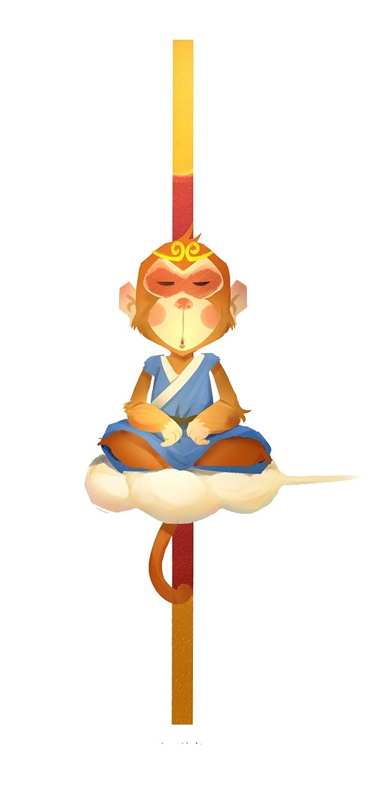 卡通西游记插画人物免抠素材 (59)