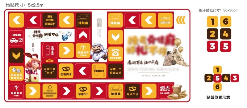 房地产商场营销游戏大富翁地贴素材模板 (7)