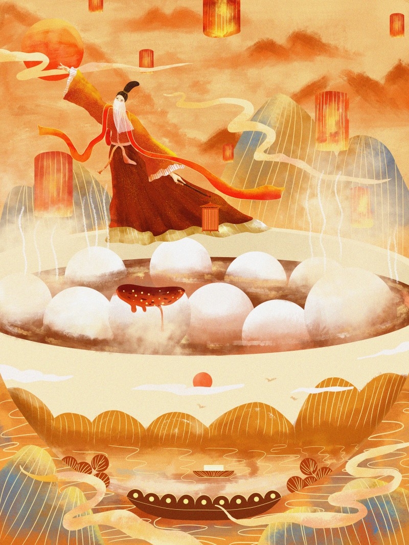 元宵节插画 (28)