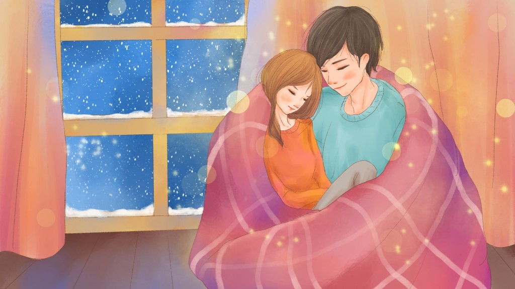情人节情侣插画 (4)