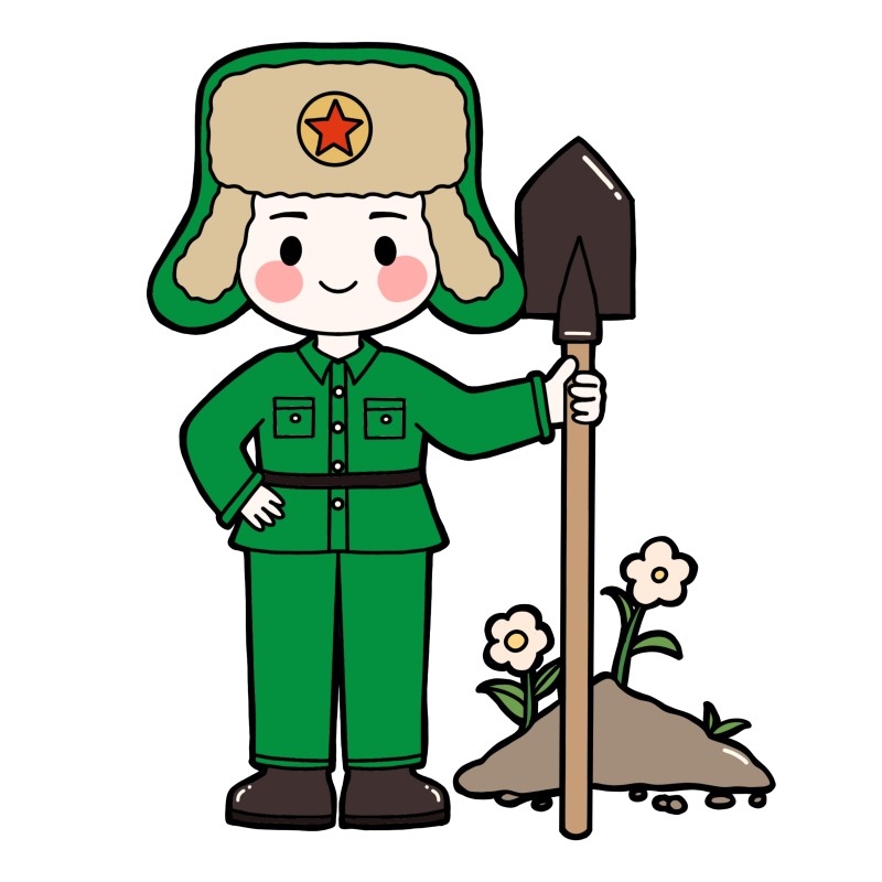 学雷锋纪念日插画1