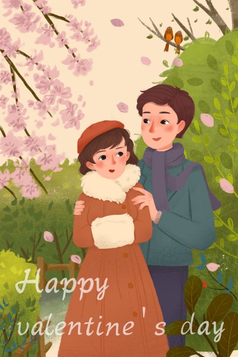 情人节情侣插画 (91)