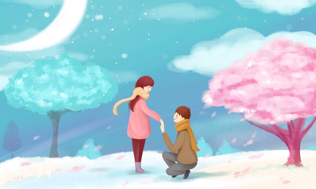 情人节情侣插画 (12)