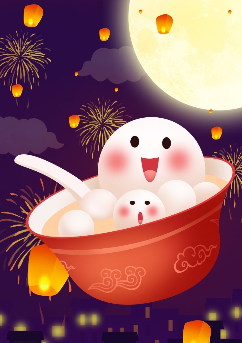 元宵节插画 (11)