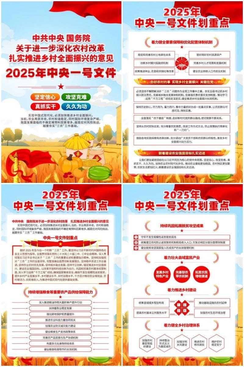 2025年一号文件海报挂图套图 (1)
