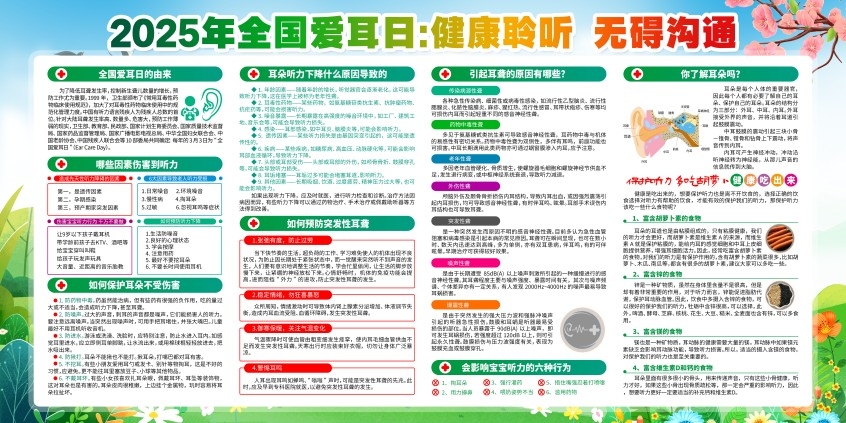2025年第二十六个全国爱耳日展板宣传栏 (2)