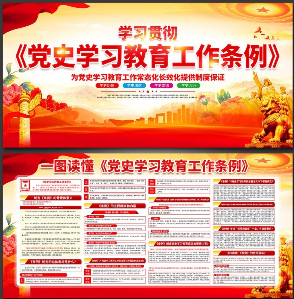 党史学习教育工作条例展板 (2)