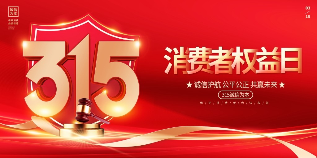 315消费者权益保护日活动舞台背景展板KV主视觉素材 (1)