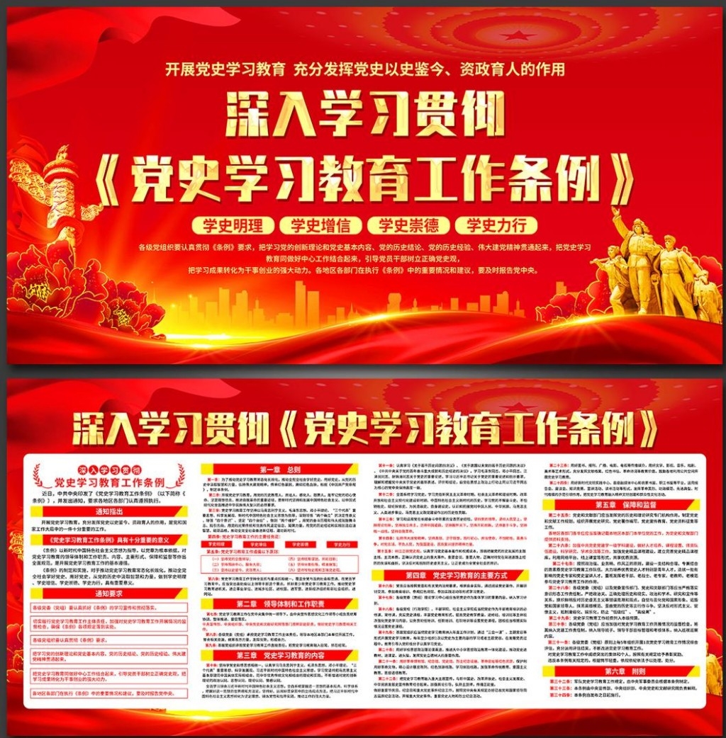 党史学习教育工作条例展板 (7)
