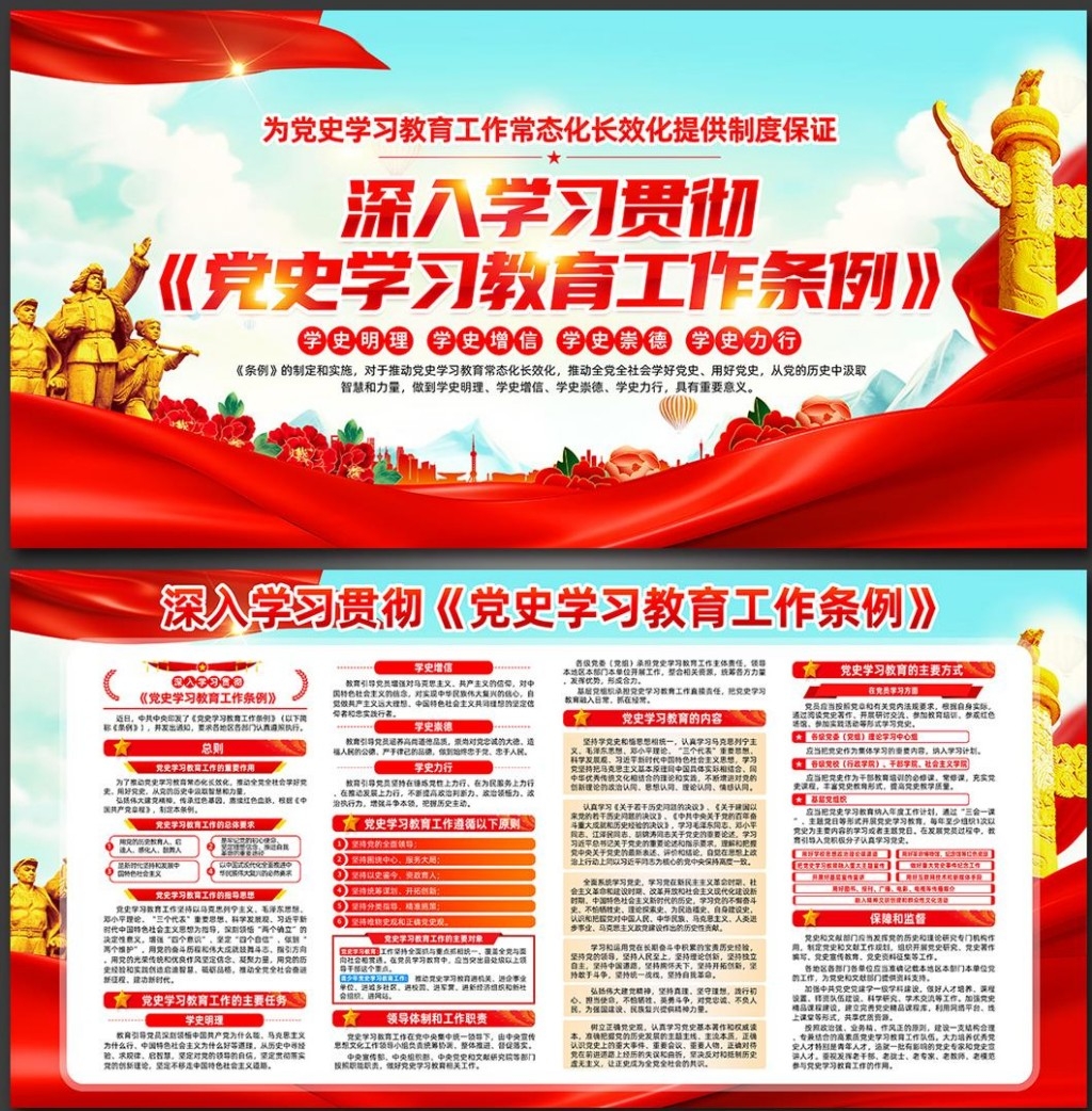 党史学习教育工作条例展板 (10)