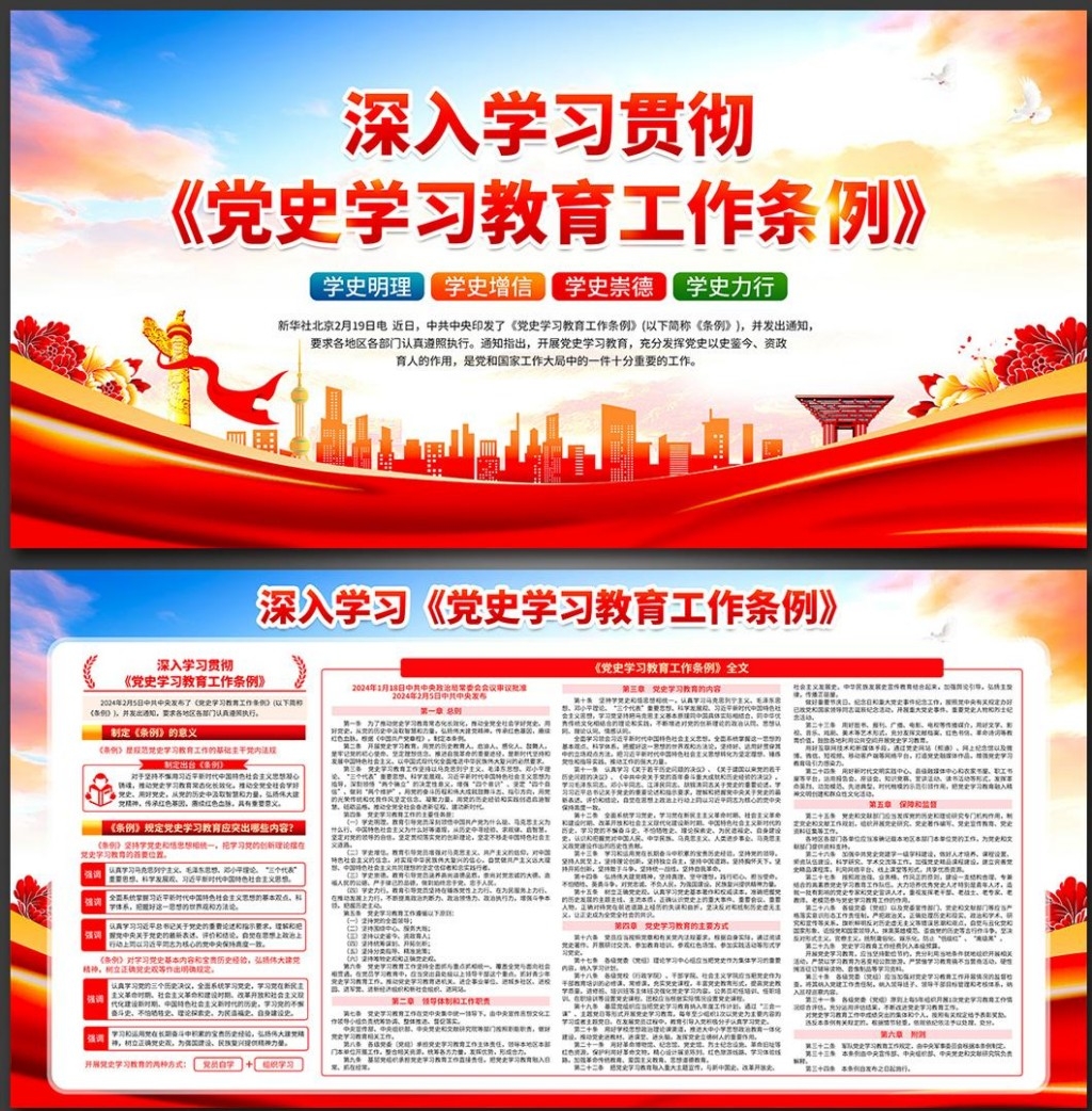 党史学习教育工作条例展板 (5)