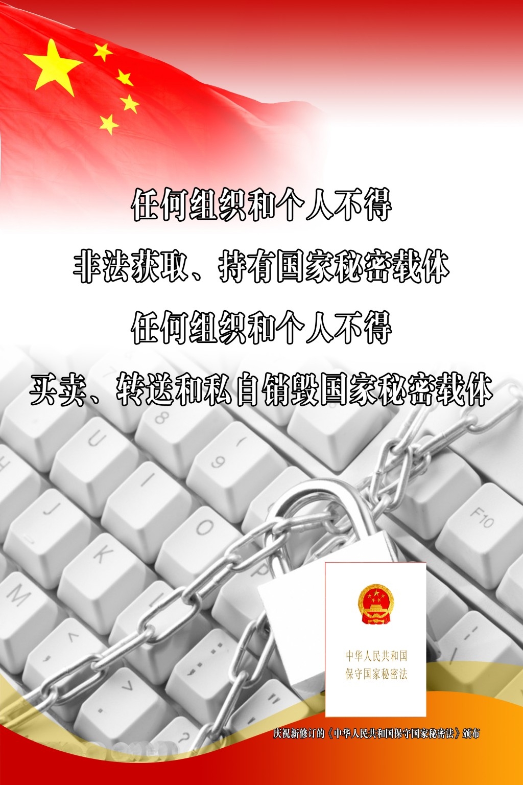 保护国家秘密标语宣传海报 (1)