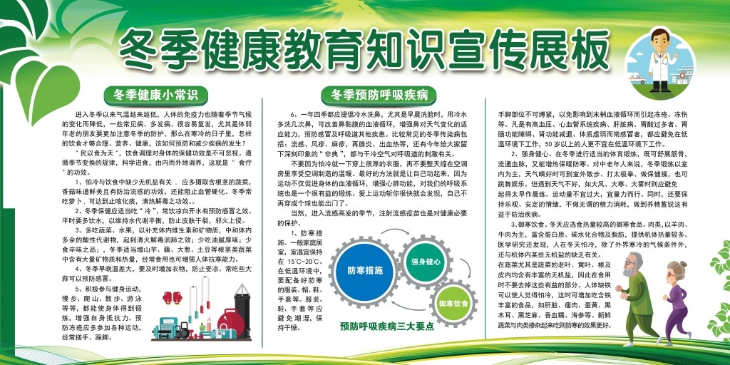 冬季健康教育知识宣传栏 (9)